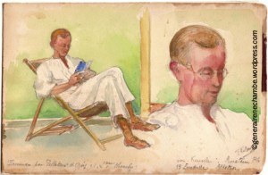 Aquarelle portrait van Keussler