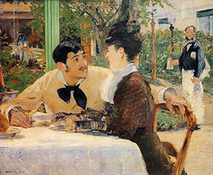 Ed Manet - Cabaret du Père Lathuile 1879 - Musée des bx-arts de Tournai