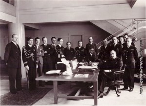 René Chambe au Minsitère de l'Air - cabinet du ministre Victor Denain Paris 1934 Boulevard Victor